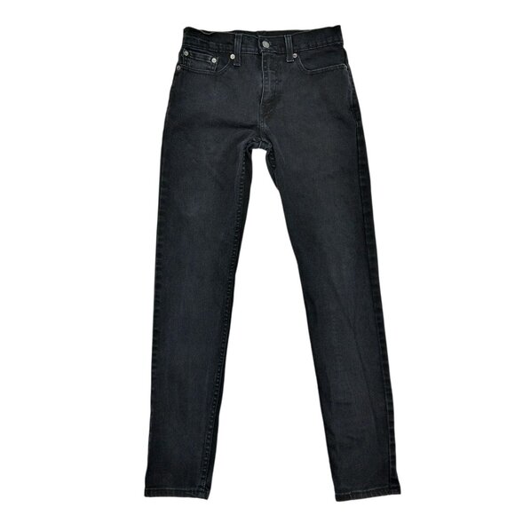 Levis Jeans Mens 29x32 Black Slim Taper Water Less Denim Five Pocket Pants - Picture 1 of 8